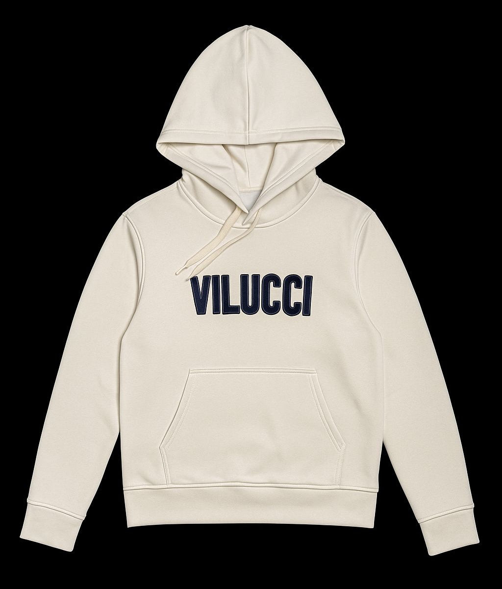 Hoodie Vilucci Blanco - Crema