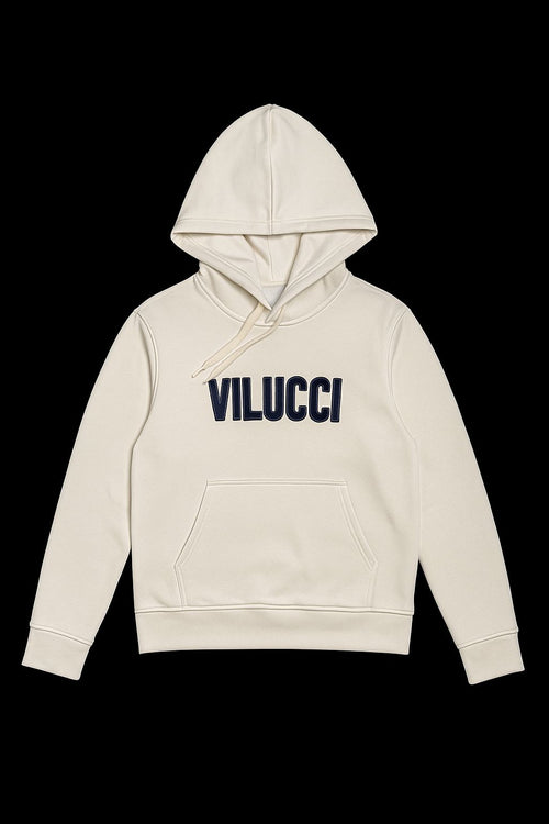 Hoodie Vilucci Blanco - Crema